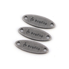 High Quality Custom Brand Name Letter Engraved Plate Tag--YL-ACC0003