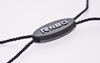 3D Embossed Brand Name Logo Plastic Hang Tags String Locks - YL-HT0007