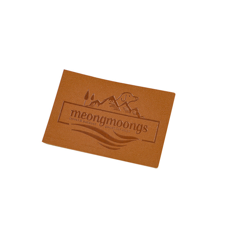 Design Genuine PU Leather Hat Patches--LPAT0004