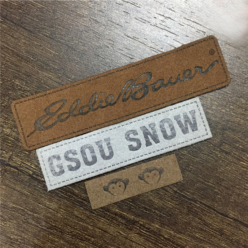 Factory Price Custom Clothing Embossed Leather Patch--LPAT0008
