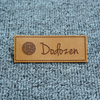 Custom Logo Clothing Brown Soft Cow Leather Label --LPAT0022