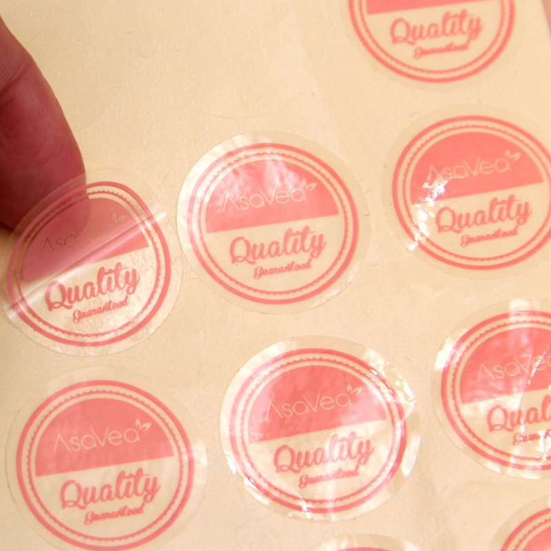 Waterproof Adhesive Pvc Round Sticker-YL-PL0003