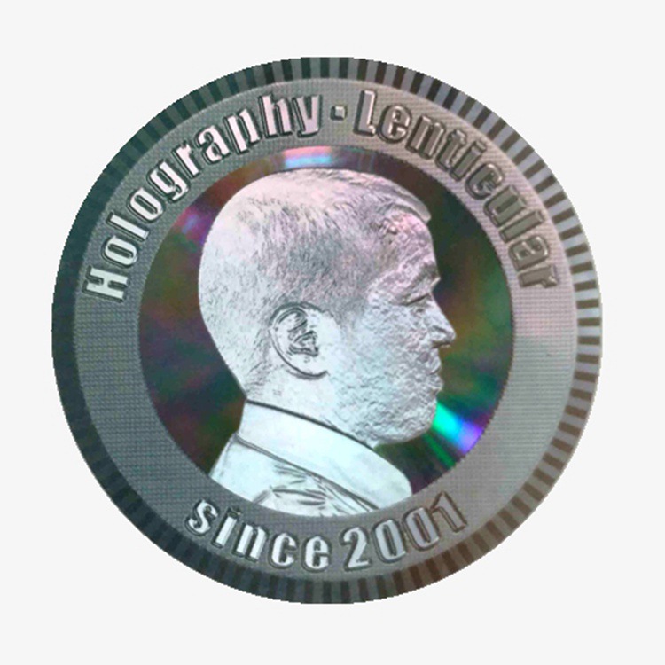 Golden Color Security Label Hologram Sticker -YL-PL0007