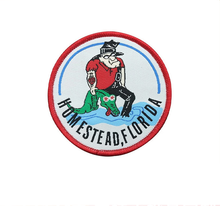 Customized Embroidered Woven Badges Patches --YL-WL0038