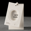 Custom Printed Logo Clear PVC Hangtags Garment Clothes Tags, Luxury Swing Tags Set String Pin Design Paper Clothing Hang Tags