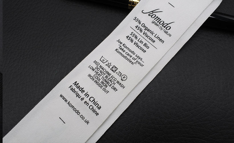 High Precision Density Fabric Clothing Labels Iron-on YL-SC0012