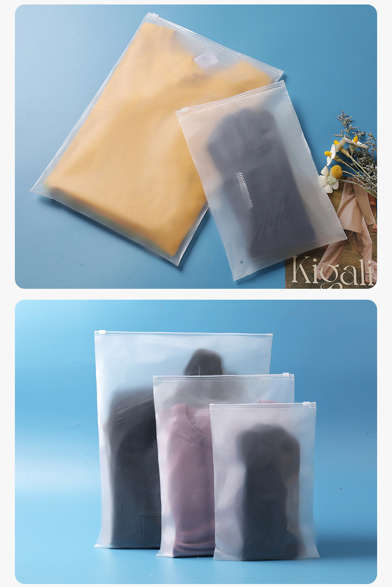 Translucent Matte Black Ziplock Bag- YL-FP0009