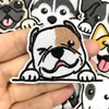 Cute Embroidery Stickers Cartoon Dog Ironing Cloth Stickers --YL-EPAT0035