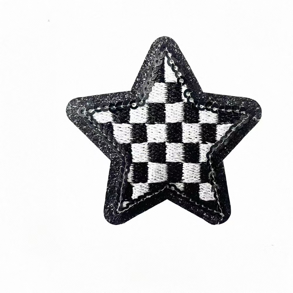 Wholesale Star Shape Embroidered Patches--YL-EPAT0023