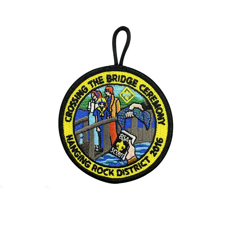 Oval Shape 3D Embroidery Tags--YL-EPAT0003