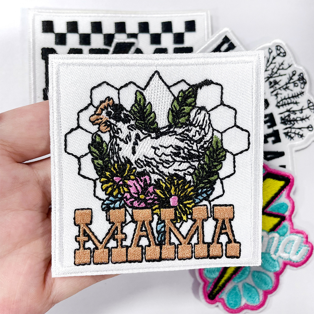  Embroidery Patch Embroidered Clothes Fabric Badges--YL-EPAT0032