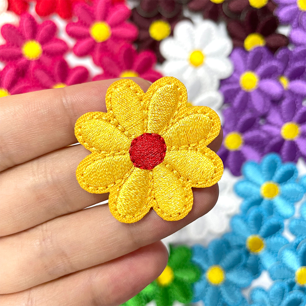 Flower Design Custom Embroidery Patches--YL-EPAT0027