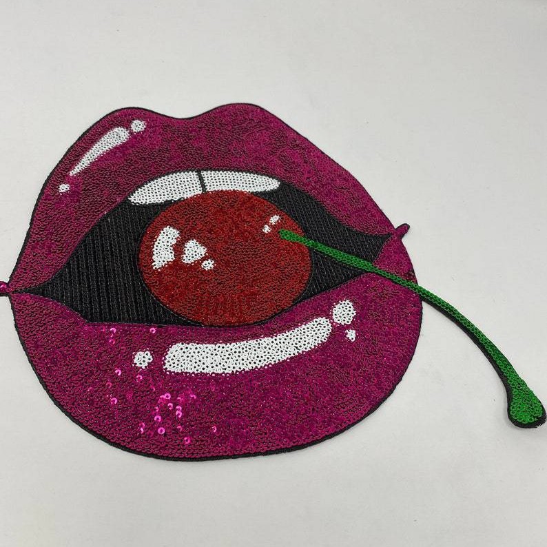  Mouth Letter Embroidery Cloth Patch--YL-EPAT0030