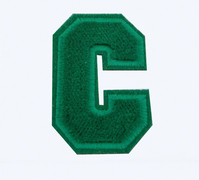 Free Sample Custo Sewing Embroidery Letter Patches --YL-EPAT0011