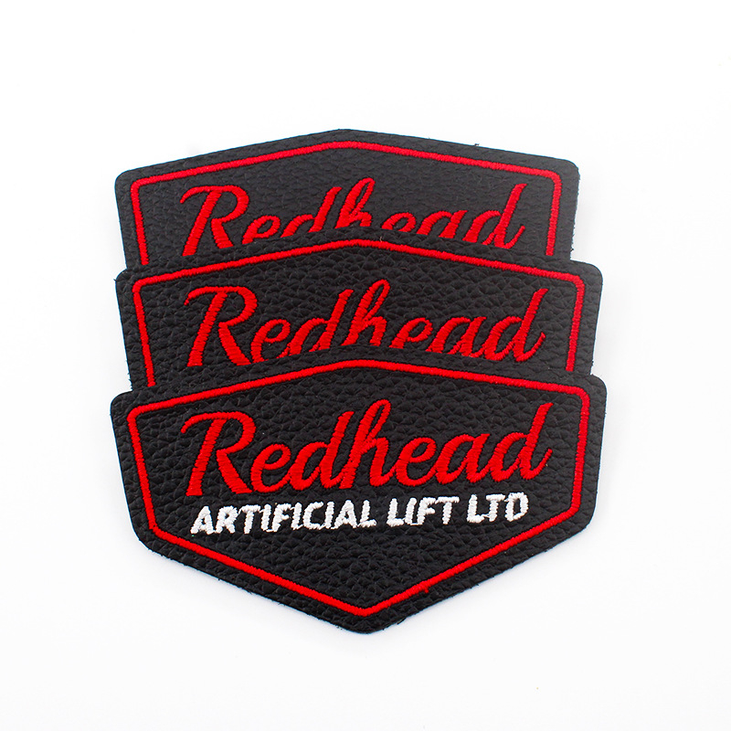 Custom Embossed Real Leather Badge --LPAT0017
