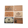 Custom Logo Clothing Brown Soft Cow Leather Label --LPAT0022