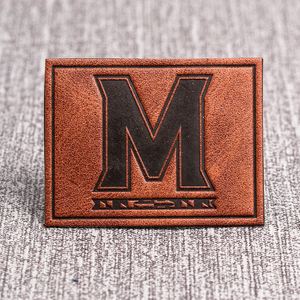 Custom Embossed Jeans Leather Patch Label --LPAT0025