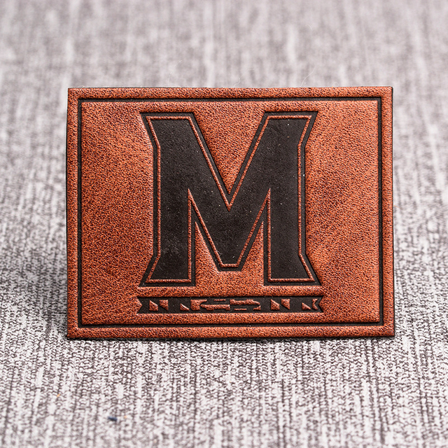 Custom Embossed Jeans Leather Patch Label --LPAT0025