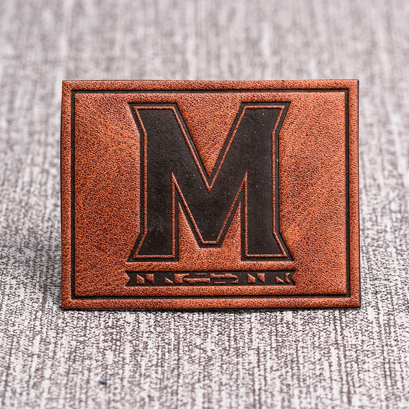 Custom Embossed Jeans Leather Patch Label --LPAT0025