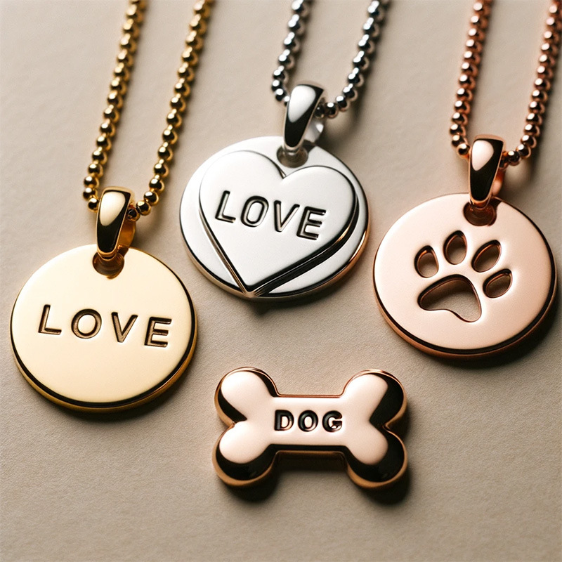 Metal Logo Label with Chain--YL-ACC0018