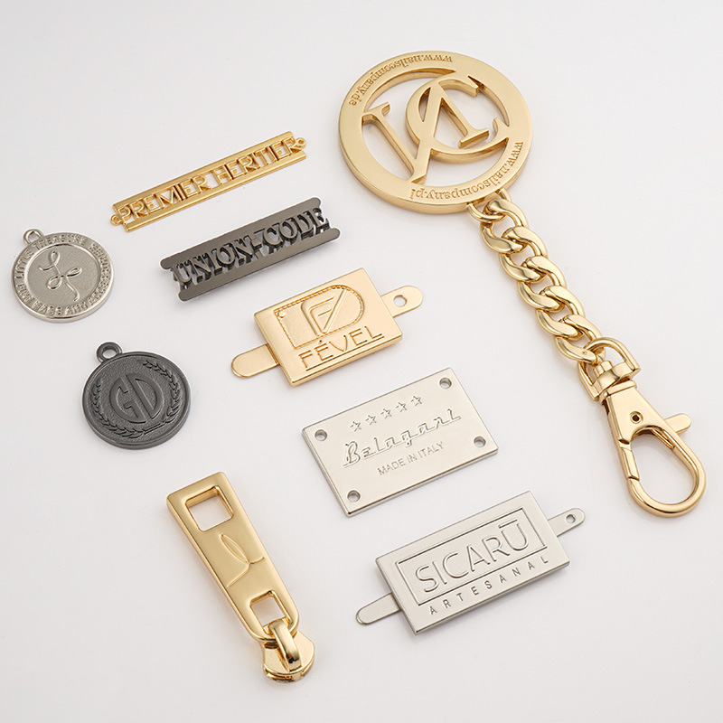 Metal Logo Label with Chain--YL-ACC0019