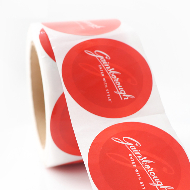 Self Adhesive Vinyl Round Waterproof Sticker -YL-PL0006