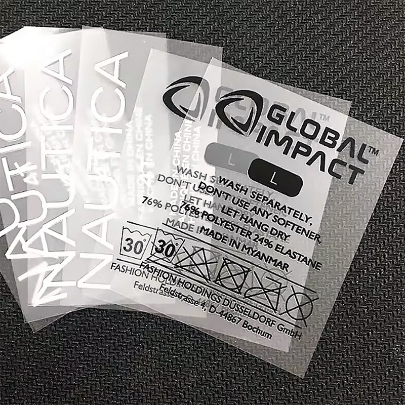 Neck Label Logo Heat Transfer Label Printing for T-Shirts - YL-HL0002