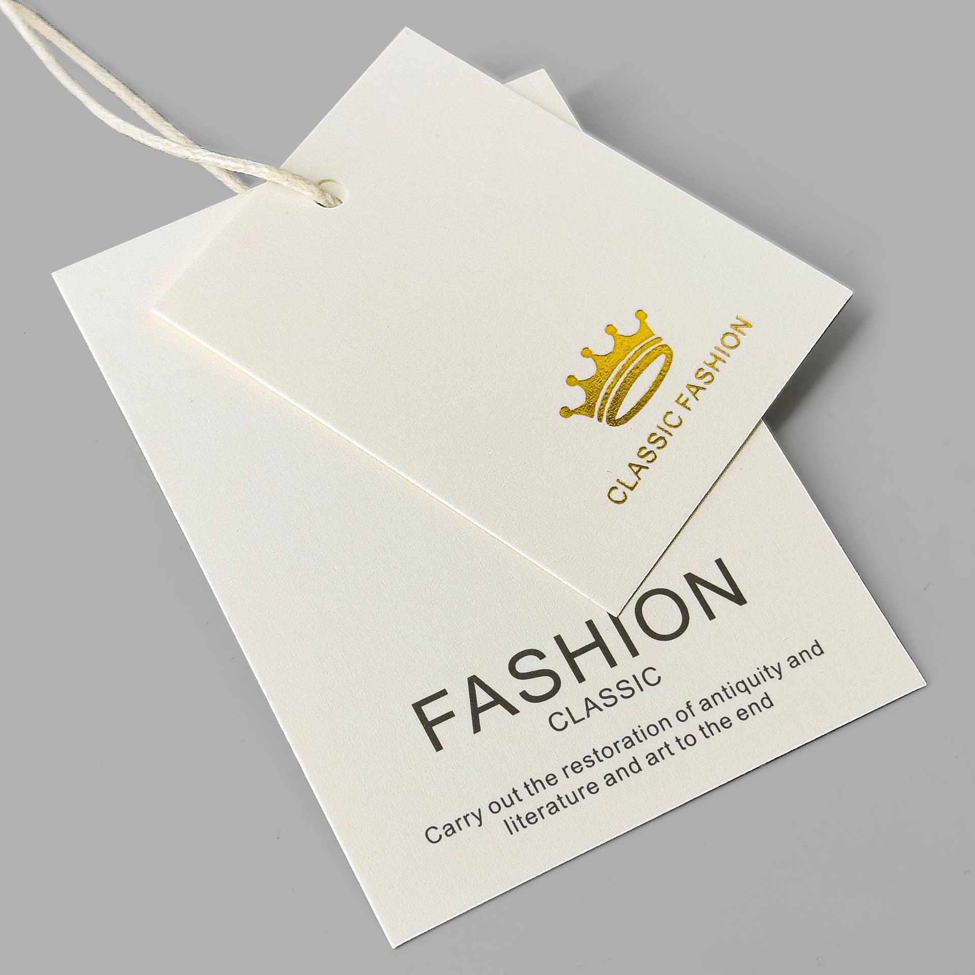 Best custom hang tags for clothing wholesale YL-HT0019-SS