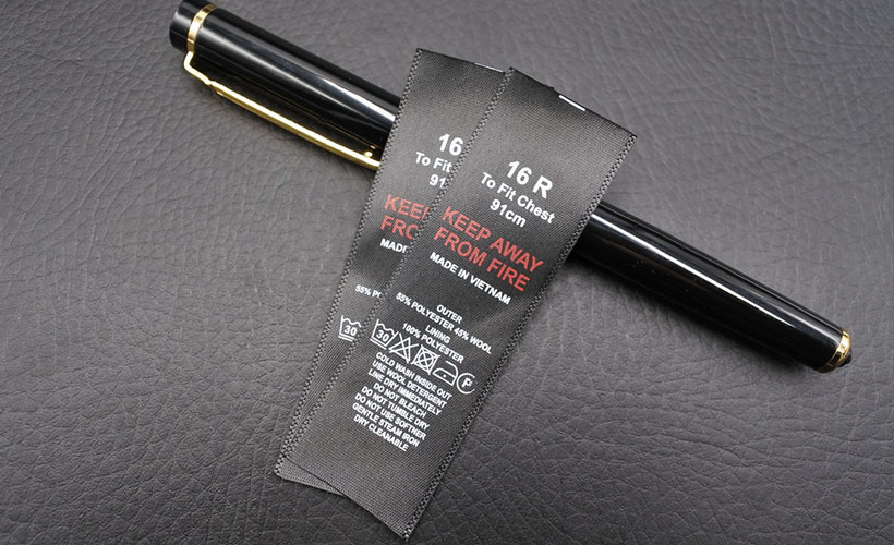 High Precision Density Fabric Clothing Labels Iron-on YL-SC0012