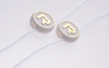 3D Embossed Brand Name Logo Plastic Hang Tags String Locks - YL-HT0007