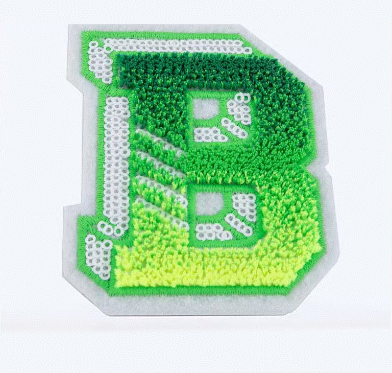 Free Sample Custo Sewing Embroidery Letter Patches --YL-EPAT0011