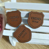 Design Genuine PU Leather Hat Patch --LPAT0012