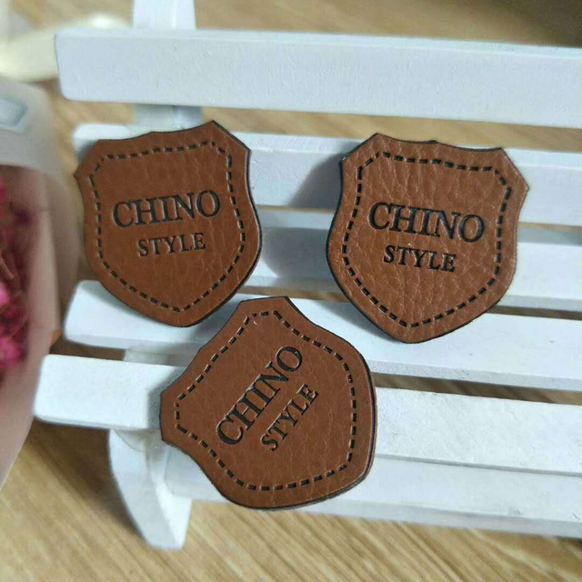 Design Genuine PU Leather Hat Patch --LPAT0012