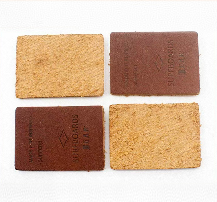 Garment Leather Labels 3D Embossed Brand Name Logo --LPAT0020