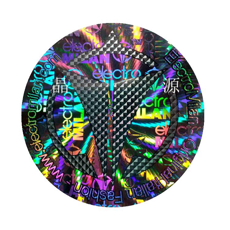 Golden Color Security Label Hologram Sticker -YL-PL0007