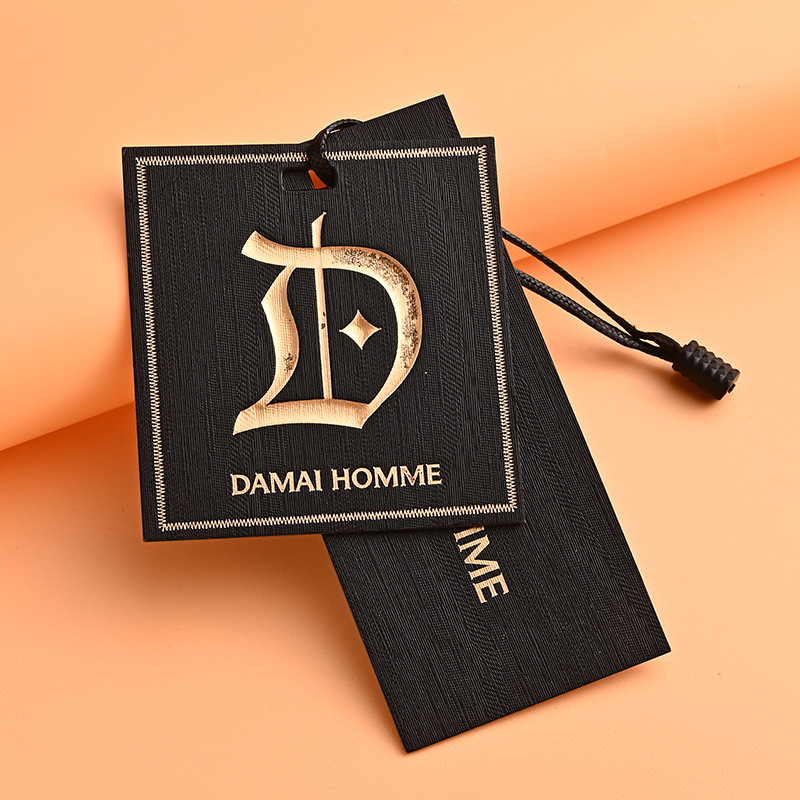 Custom Private Hair Extension Packaging Paper Gift Hang Tags