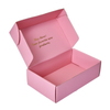 Luxury Square Shape Collapsible Fold Flat Magnetic Lid Pink Boxes -YL-Box0005