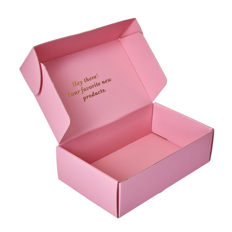 Luxury Square Shape Collapsible Fold Flat Magnetic Lid Pink Boxes -YL-Box0005