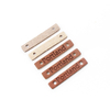 Eco-friendly Custom Logo Embossed Suede Patch --LPAT0014