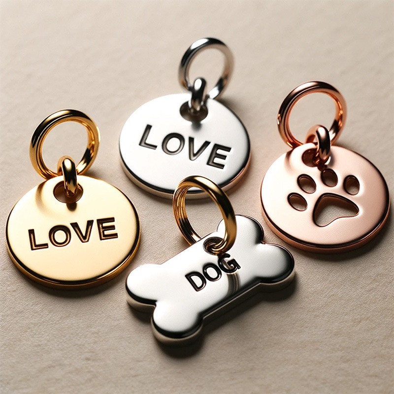 Metal Logo Label with Chain--YL-ACC0018