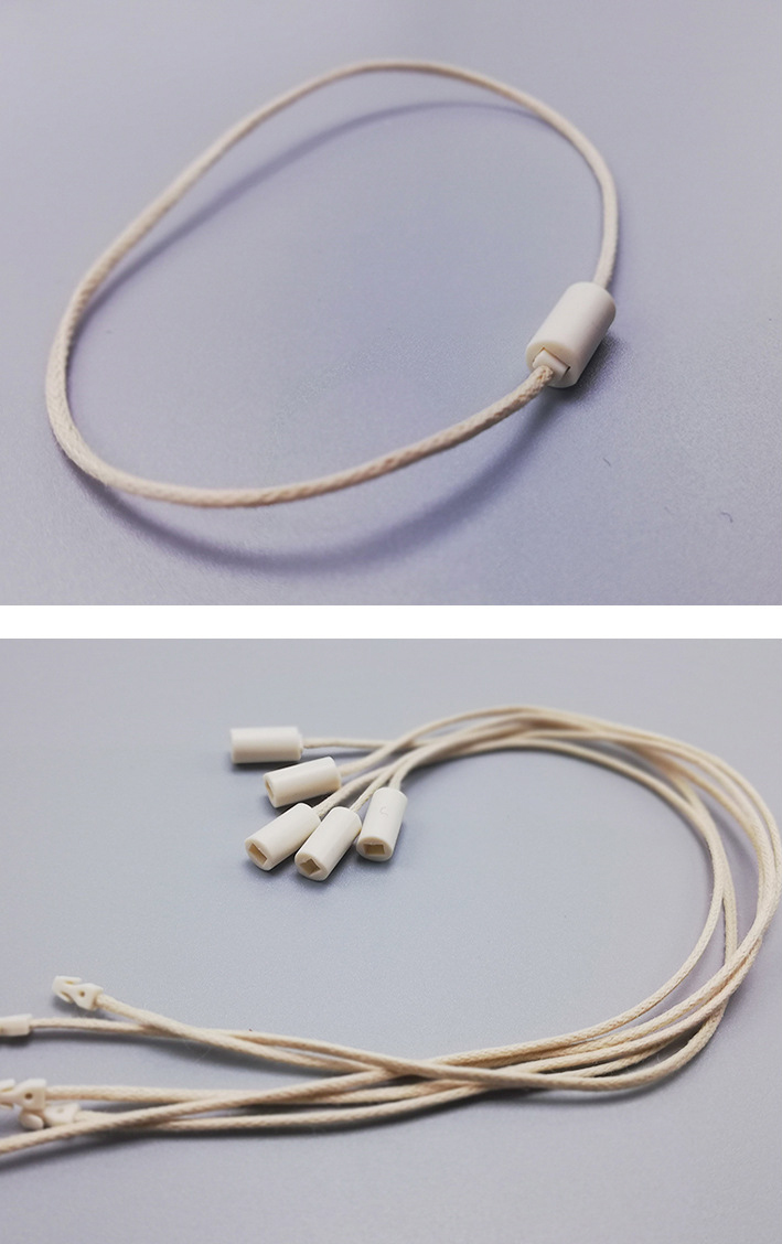 Custom Polyester Cotton Wax Rope For Paper Hang tag String - YL-HT0011