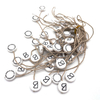 Gold Foil Embossed Printed Logo Plastic Hangtag Rope Seal String - YL-HT0014