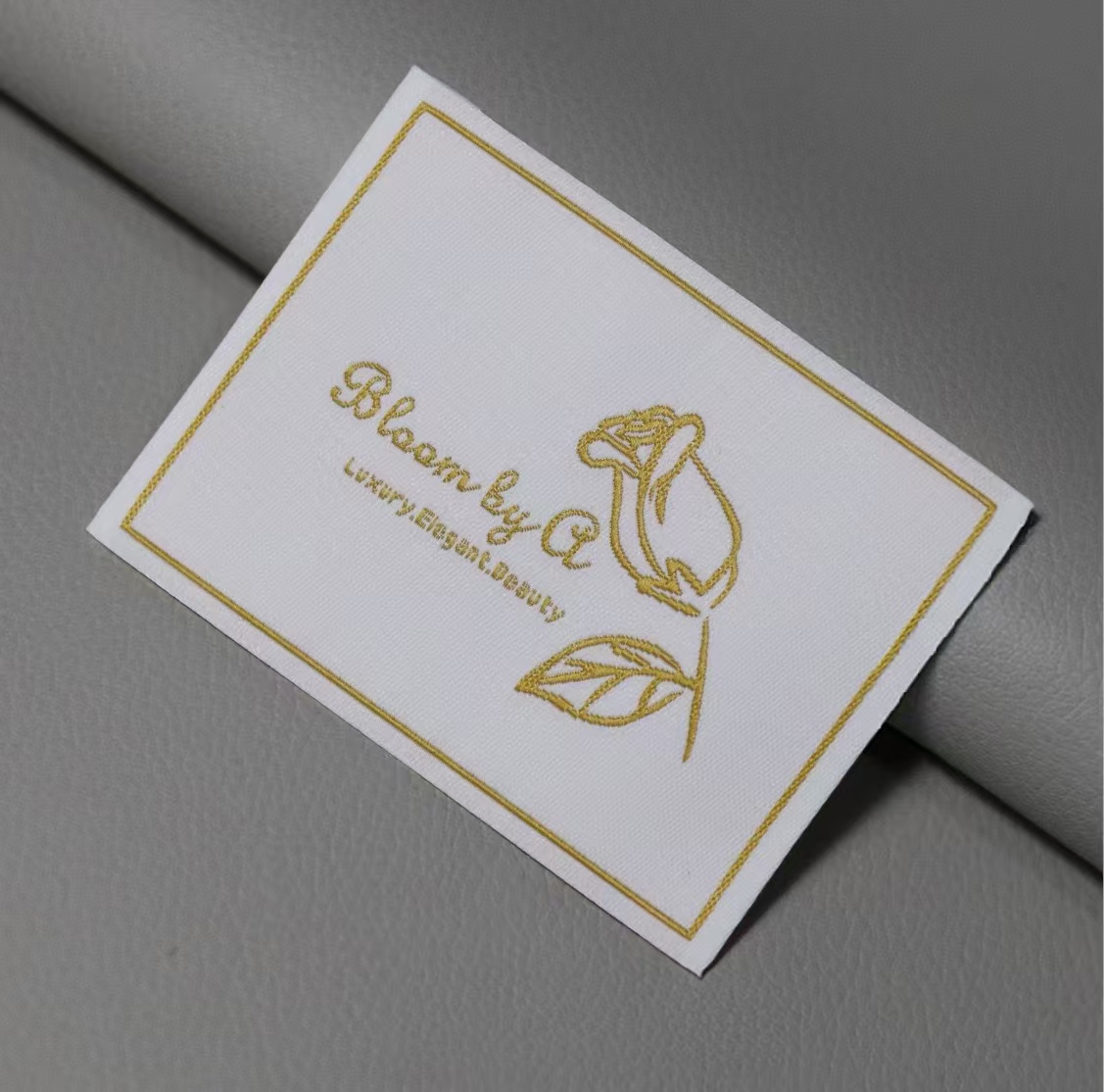 Woven hem label tags for clothing - YL-WL0004