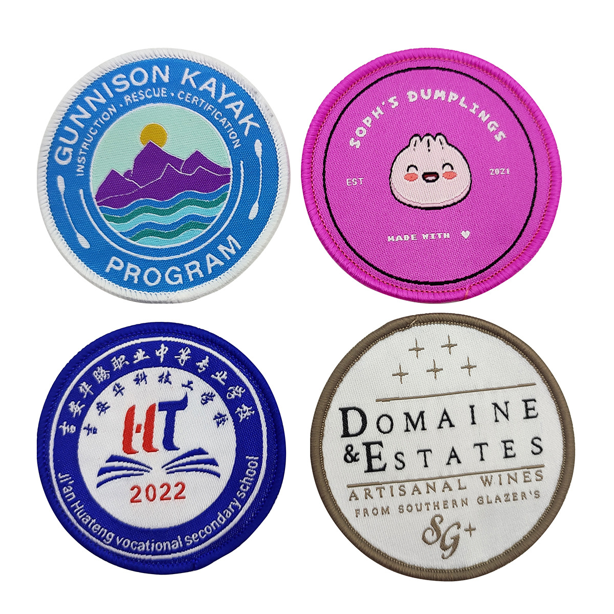 Clothing Woven 3D Embroidery Hook and Loop Woven Patches--YL-WL0006