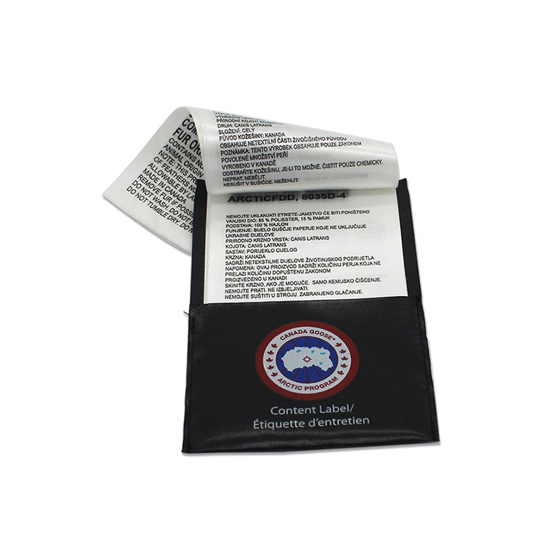 Cotton Stain Care Label Sewn-in Washing Clothing Label YL-SC0017