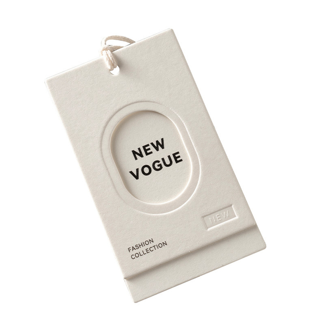 Custom Printed Logo Clear PVC Hangtags Garment Clothes Tags, Luxury Swing Tags Set String Pin Design Paper Clothing Hang Tags