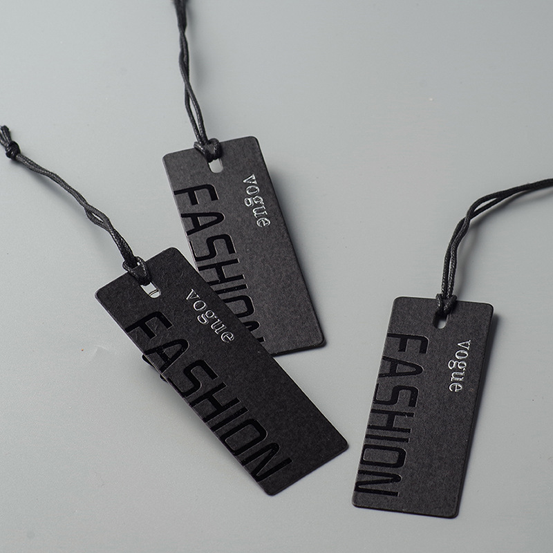 Custom Apparel hang Tags and Label Garment Paper Cardboard Cloth Print Brand Logo Clothing hang Tags Swing Tags for Clothes