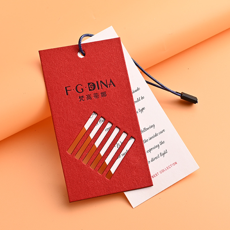 Garment Swing Tags Factory Professional Manufacture Luxury Brand Logo Custom Fashion Hang Tag for Clothing