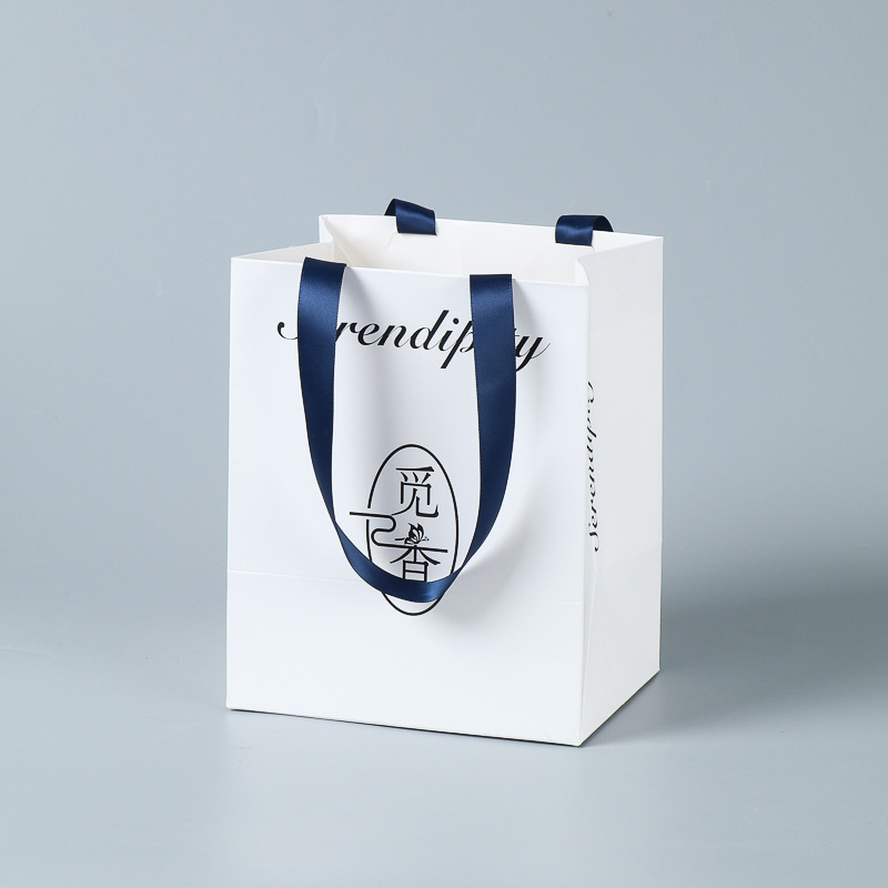  Custom Print Black Private Label Gift Paper Bags--YL-BAG0005