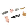 Customized Letter Shape Brand Name Logo Metal Clothing Label--YL-ACC0002